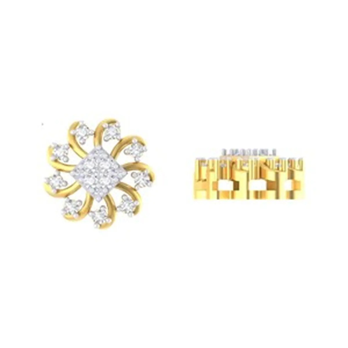 Round Diamond Earring 